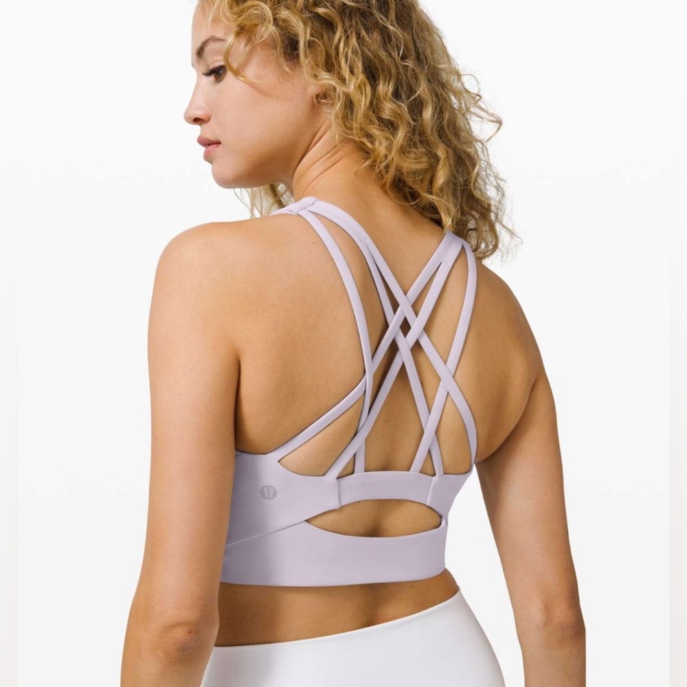Lululemon Free To Be Serene High Neck Long Line in Stargaze - Size 8